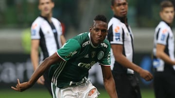 Yerry Mina se lesion&oacute; con Palmeiras y su recuperaci&oacute;n tardar&iacute;a entre 6 y 8 semanas, por lo que no estar&iacute;a con Colombia en los Ol&iacute;mpicos de Rio.