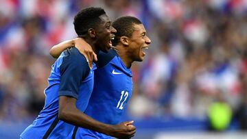 Mbappé y Dembelé son los más jóvenes de la Selección de Francia, la sexta selección más joven del Mundial que se enfrentará con Colombia