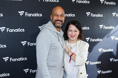 El actor Keegan-Michael Key y su esposa Elisa Key.