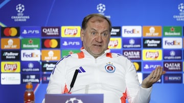 Weiss, en la rueda de prensa en el Metropolitano.