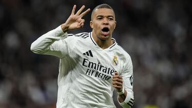 Mbappé, con el Madrid.
