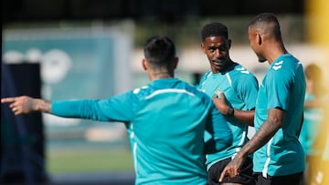 Junior, en un entrenamiento.