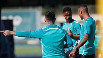 Junior, en un entrenamiento.