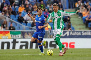 Cucho y Deossa pierden con Betis ante Getafe