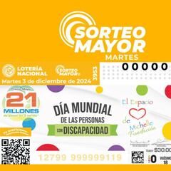 Resultados Sorteo Mayor 3953 hoy: ganadores y números premiados | 3 de diciembre