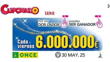 Cuponazo de la ONCE: comprobar los resultados del sorteo hoy, viernes 30 de mayo