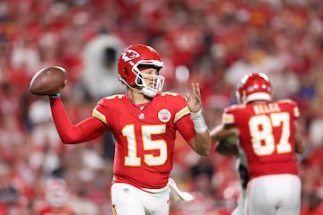 Mahomes has the largest contract in NFL history: a 10-year, $450 million deal he signed in 2020.