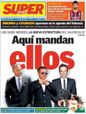 Portadas de la prensa deportiva