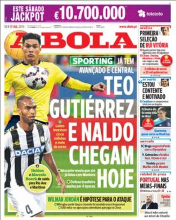 Portadas de la prensa deportiva