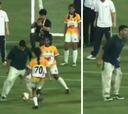 Una niña india le hace un caño brutal a Luis Suárez y su reacción se hace viral