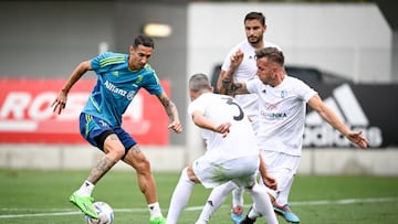 TURIN, ITALY - JULY 17: Angel Di Maria of Juventus during a training session at JTC on July 17, 2022 in Turin, Italy. (Photo by Daniele Badolato - Juventus FC/Juventus FC via Getty Images)