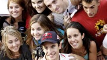 Marc Márquez, esta tarde en el Circuito "Ricardo Tormo".