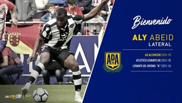 Aly Abeid llega cedido al Alcorcón del Levante.