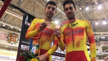 Torres y Mora se vuelven a subir al podio en la madison