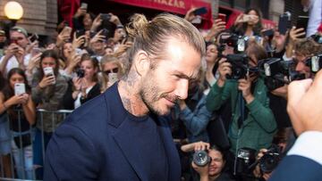 David Beckham en SoHo el 10 de septiembre de 2017 en Nueva York. (Photo by Gotham/GC Images)