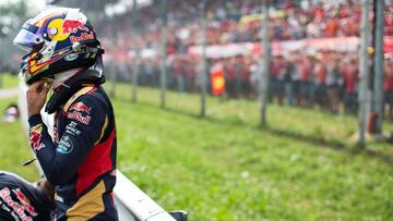 Carlos Sainz abandonó en Monza.