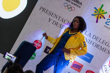 Así fue la presentación de los uniformes que vestirán los deportistas que conforman la delegación colombiana en los Panamericanos de Lima 2019. 