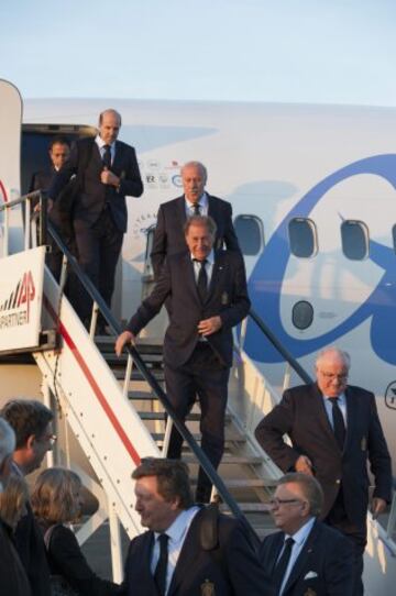 Llegada a La Rochelle. Vicente del Bosque.