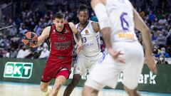 10/03/21  PARTIDO BALONCESTO BASKET
EUROLEAGUE EUROLIGA ROUND 29
REAL MADRID - AX ARMANI MILAN
KONSTANTINOS MITOGLOU  TREY THOMPKINS