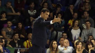 El entrenador del Barcelona, Giorgios Bartzokas.