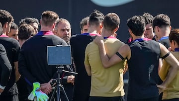 Flick prepara la final de Copa ¡®colgando¡¯ mensajes motivacionales