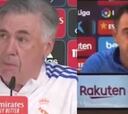 Ha generado debate en redes: el Ancelotti vs Xavi por la cantidad de bajas por Covid-19