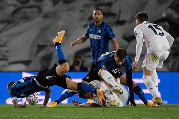 Marcelo Brozovic, Nicolo Barella, Toni Kroos y Federico Valverde.