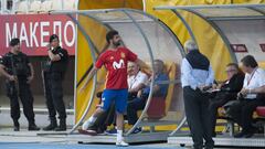 El entrenamiento de la Selección Española en Skopje en imágenes