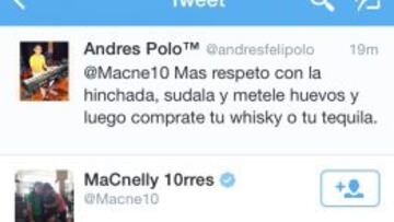 Macnelly Torres respondió a las críticas de algunos tuiteros.