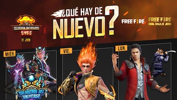 Free Fire: agenda semanal del 1 al 6 de junio con nuevo pase élite y hora de fuego