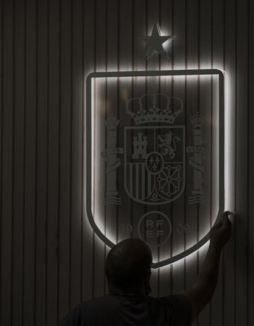 La llegada de los jugadores de la Selección a las Rozas