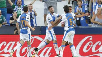 Celebraci&oacute;n del 1-0 en el Legan&eacute;s-Alav&eacute;s.
 
 