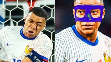 La máscara de Mbappé, lo más viral entre los memes de la EURO