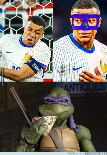La máscara de Mbappé, lo más viral entre los memes de la EURO