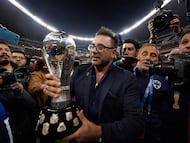 during the game America vs Monterrey, corresponding to second leg match to Great Final of Torneo Apertura 2019 of the Liga BBVA MX, at Azteca Stadium, on December 29, 2019.
<br><br>
durante el partido America vs Monterrey, Correspondiente al partido de Vuelta de la Gran Final del Torneo Apertura 2019 de la Liga BBVA MX , en el Estadio Azteca, el 29 de Diciembre de 2019.