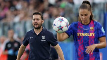 Giráldez durante el partido de la final.