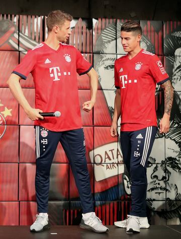 En imágenes la nueva camiseta de James y del Bayern