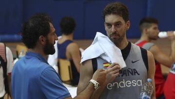 Pau Gasol y Jorge Garbajosa.