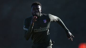 Thomas entrenando con el Atl&eacute;tico