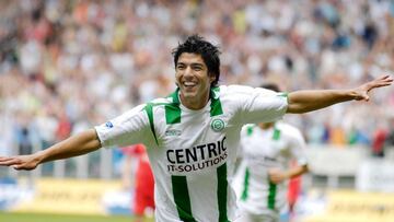 Luis Su&aacute;rez, cuando jugaba en el Groningen