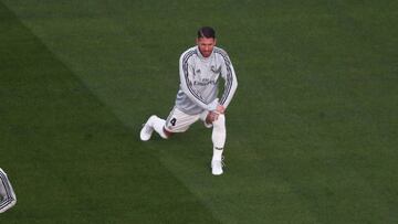 Ramos calentando.