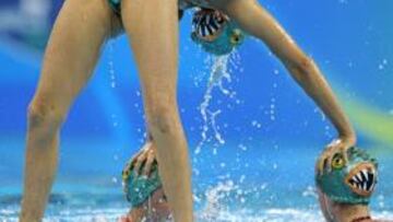 España cerró la sincronizada con su quinto bronce de los Mundiales, este en la final artística de equipos.