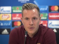 11/09/17 CHAMPIONS LEAGUE RUEDA DE PRENSA TER STEGEN BARCELONA