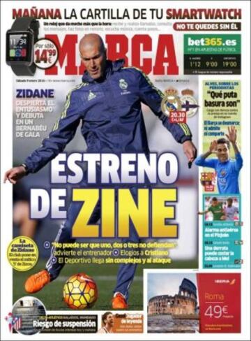 Portadas de la prensa mundial