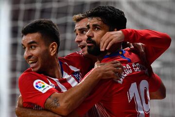 1-0. Antonine Griezmann celebr¨® el primer gol.
