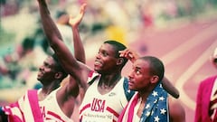 Medalla de oro en la carrera de relevos 4X100.