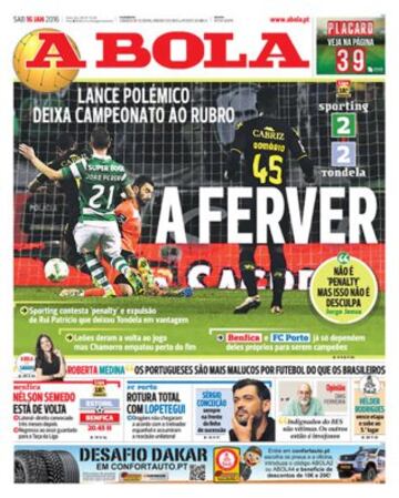 Portadas de la prensa mundial