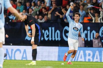 2-2. Hugo ?lvarez celebra el segundo que marca en el minuto 85 de partido.