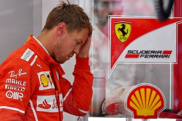 Sebastian Vettel durante la tercera sesión.