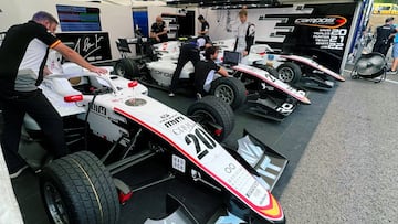 El box de F3 de Campos Racing.